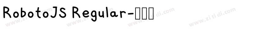 RobotoJS Regular字体转换
